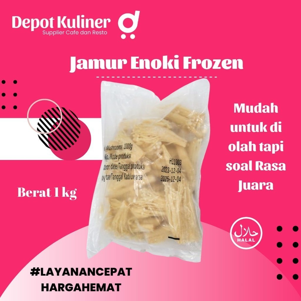 

Jamur Enoki 1 Kg Halal Murah Harga 1 Dus Grosir Medan