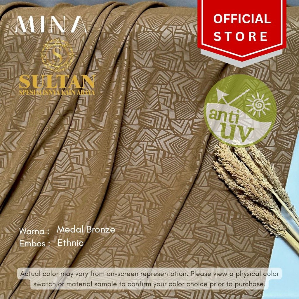 50CM MINA EMBOS ETHNIC MEDAL BRONZE ANTI UV KAIN ABAYA SULTAN