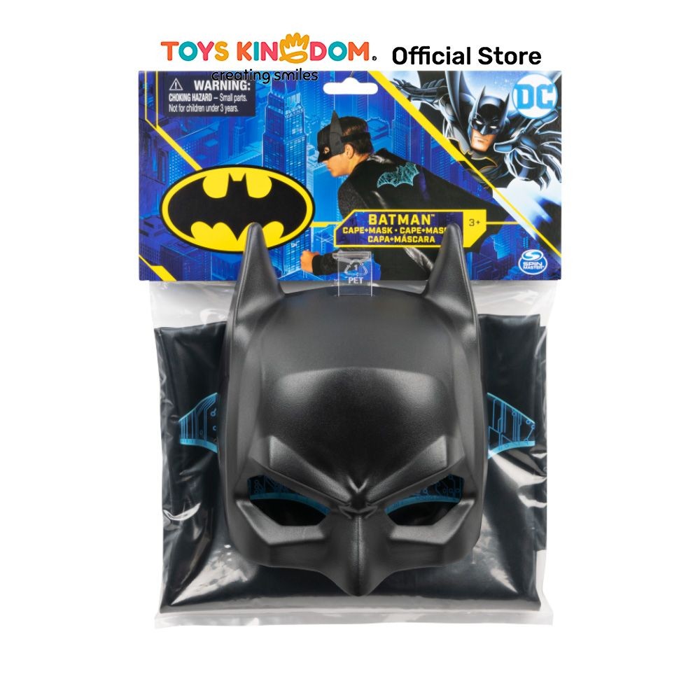 Toys Kingdom Batman Set Cape & Mask 6060825 Playset Mainan Hero Figure Pahlawan Dc Figure Jubah Hero
