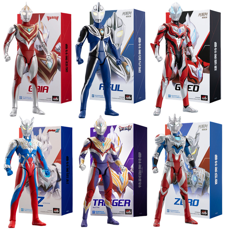 ZD Toys Ultraman Tiga Action Figure Joint Movable Agul Geed Trigger Ace Seven Jack Ultraman Adult Co