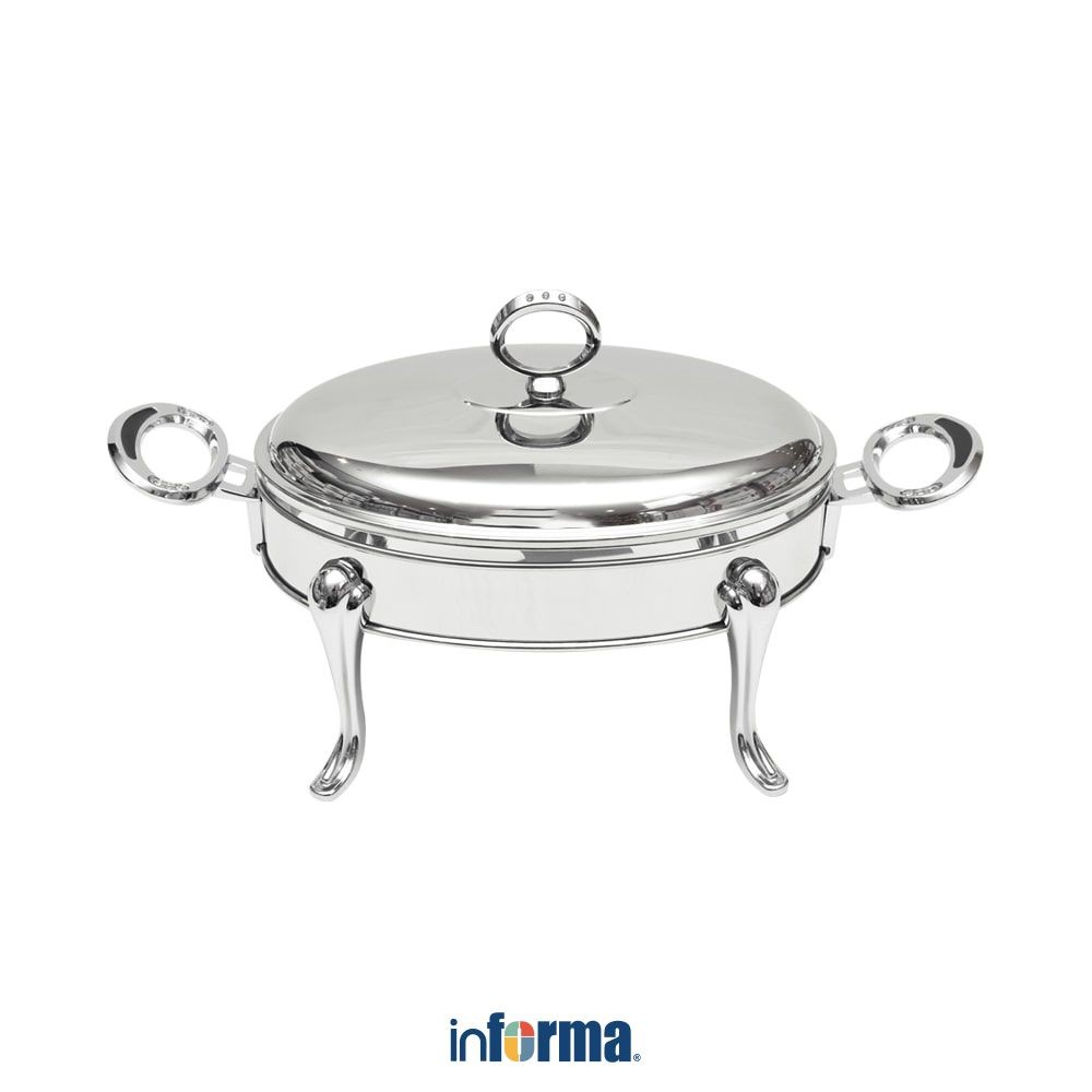 Informa Appetite 1.6 ltr Penghangat Makanan Ellipse Chinese Food Warmer Saji Dengan Penghangat Tempa