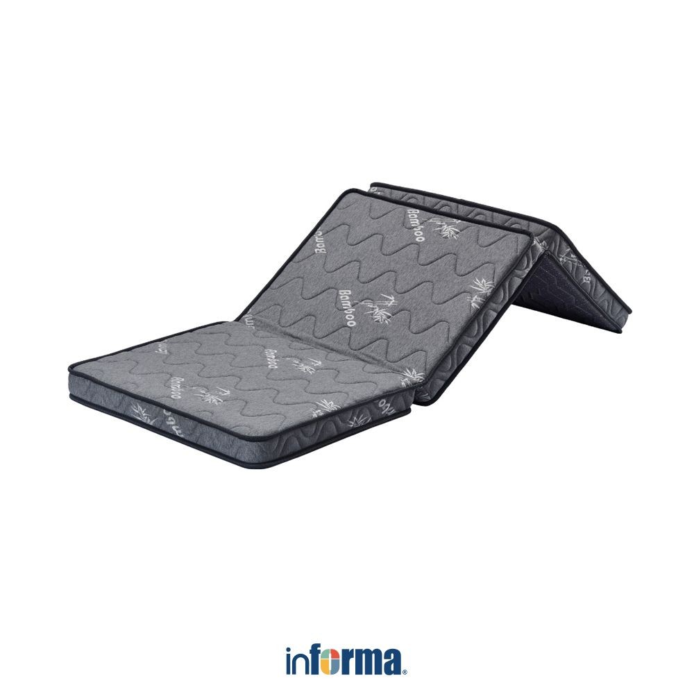 Informa Sleep 80x200x10 cm Tristan Kasur Lipat Portable - Abu-Abu Folding Bed Matras Lipet Kasur Gul