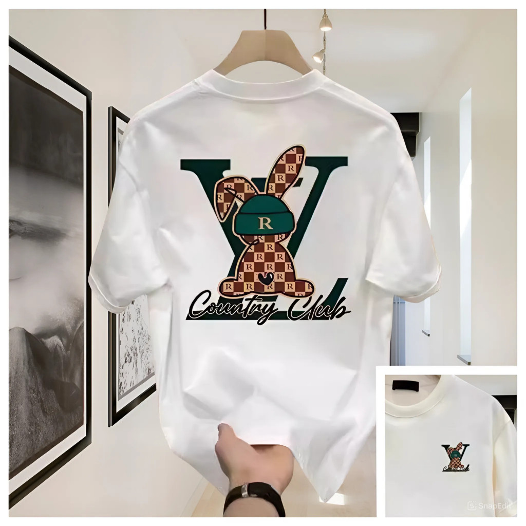 Tshirt Baju Kaos Distro LV Country Club - Kaos Distro Pria Wanita