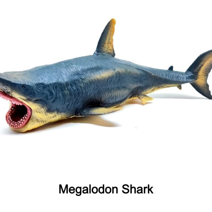 mainan ikan hiu megalodon shark