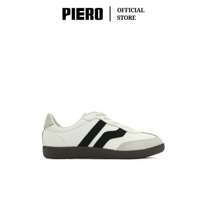 "Virtual.C" - READY STOCK Piero Sepatu Anak Grand London Jr Prm White Black Brown PIE1000196 - Off-w