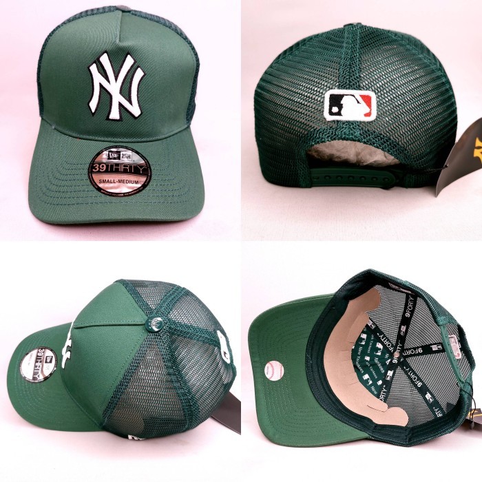 TOPI SNAPBACK MELENGKUNG TRUCKER NY YANKEES HIJAU