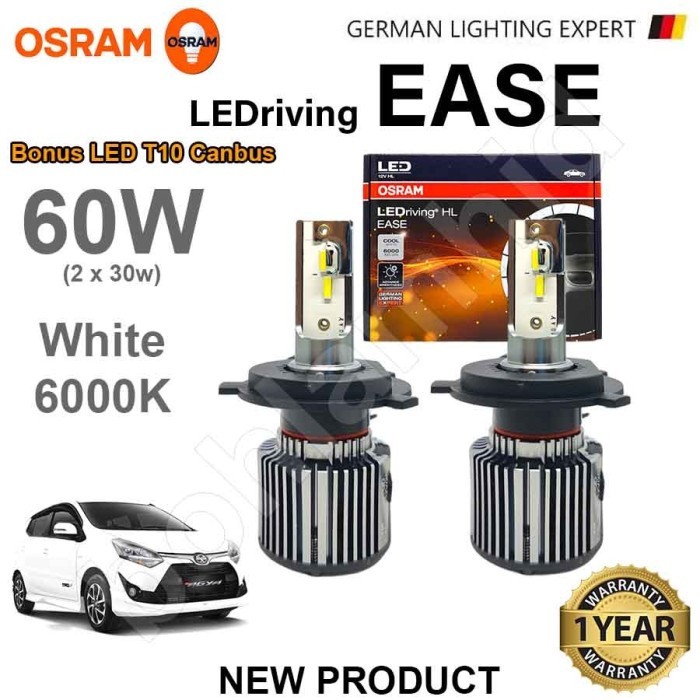 Lampu LED AGYA AYLA, New Agya Ayla Osram EASE LEDriving 54W 6000K Bohlam Mobil