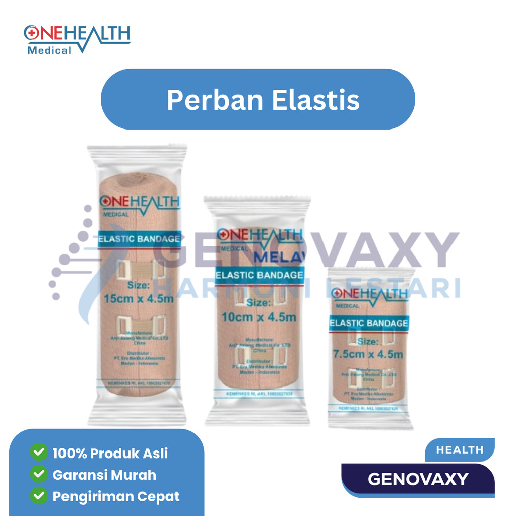 Perban Elastis Elastic Band Bandage Gulung Onehealth