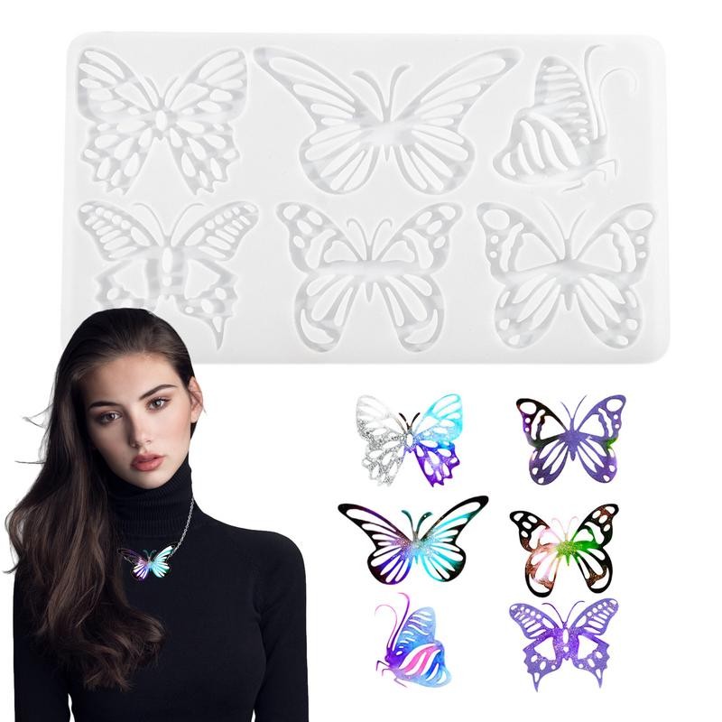 

Butterfly Silicone Mold for Jewelry Butterfly Mold Jewelry Molds DIY Crafts Pendant Mould 6 Styles Butterfly Resin Molds for