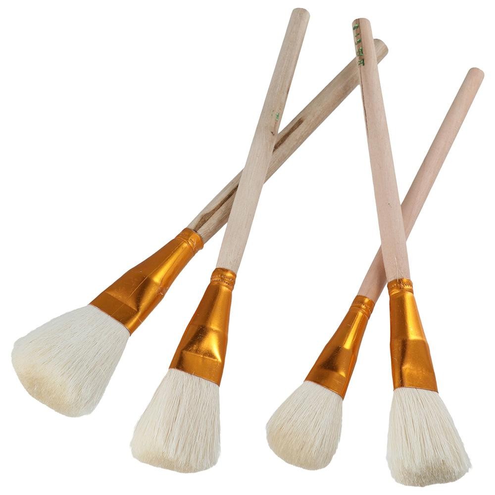 

10Pcs Gilding Brush Set Goat Hair Gold Leaf Paint Brush Gold Paint Brush Sweep Mop Metallic Foil Flakes Paint Brushes
