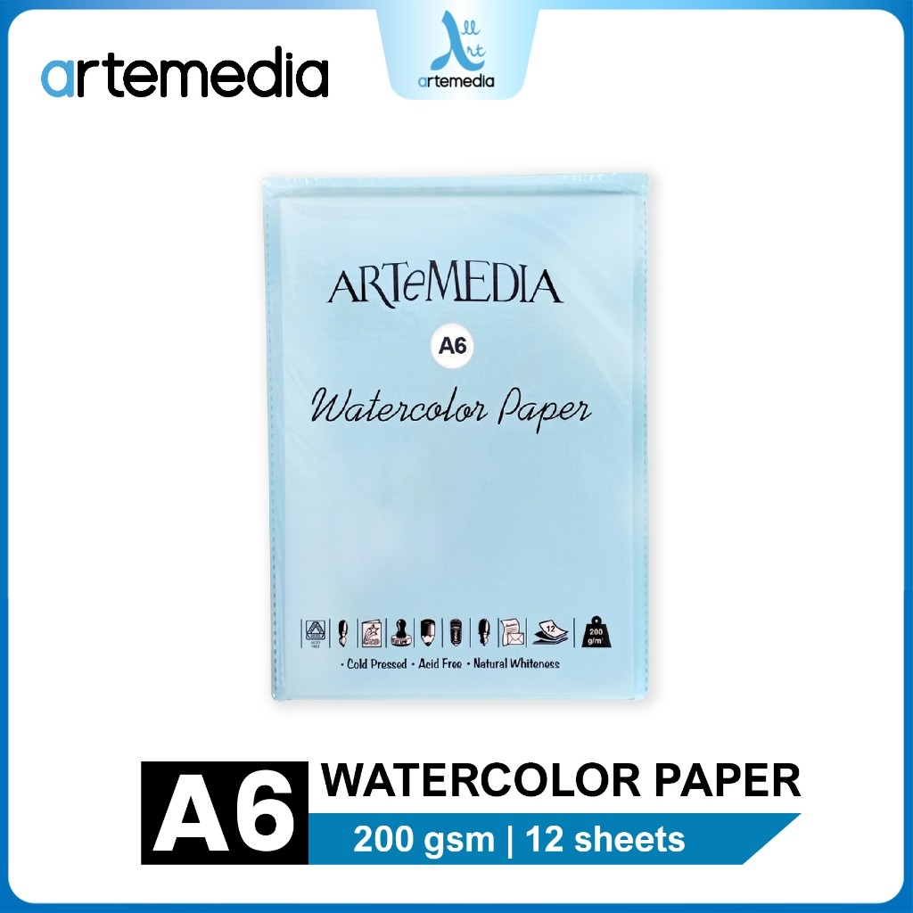 

Gramedia Surabaya - Artemedia A6 Watercolor Paper Sheet