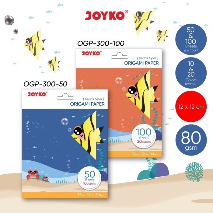 

Origami Paper Kertas Lipat Seni Joyko OGP-300 12 x 12 cm