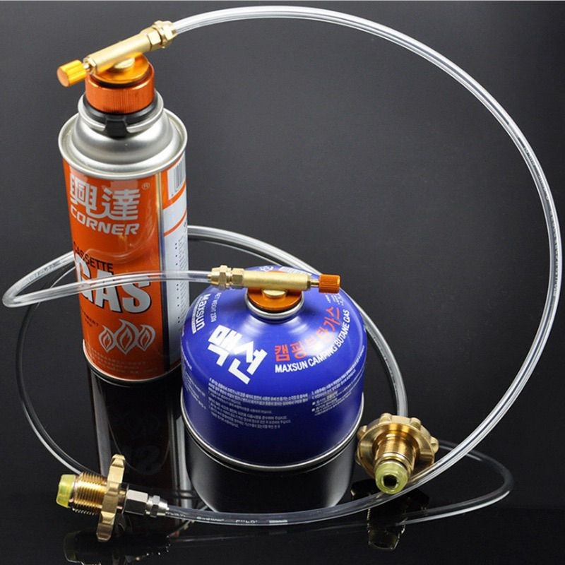 Selang gas kompor camping ultralight / selang kompor canister/Liquefaction gas refill adapter gas Po