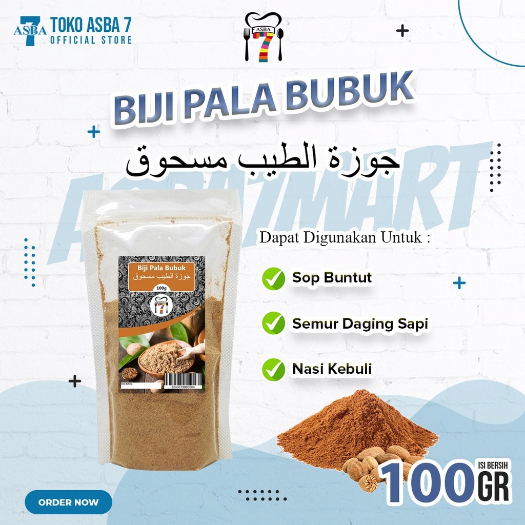 

ASBA BIJI PALA BUBUK 100GR