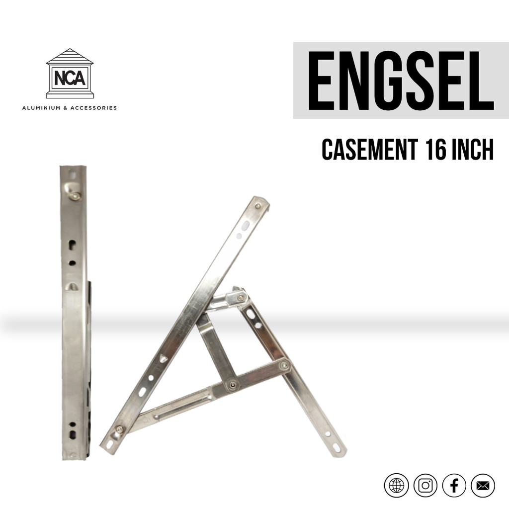 Engsel Casement Jendela Anti Karat 16"