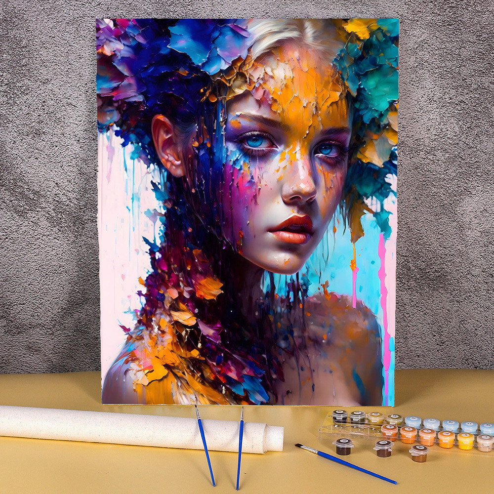 

Greasepaint Women Paint By Numbers Kits Canvas Painting Figure Paintings On Number Art Supplies Handicraft Diy Gift Home Decor