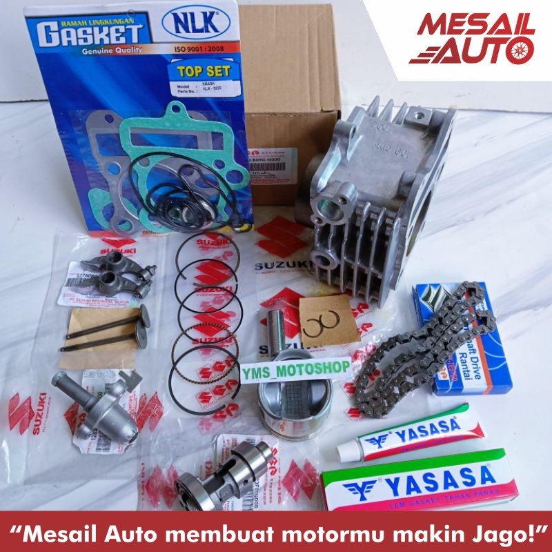 Paket Blok Seher Komplit Suzuki Smash 110 New,Smash 110 Old ORI SGP