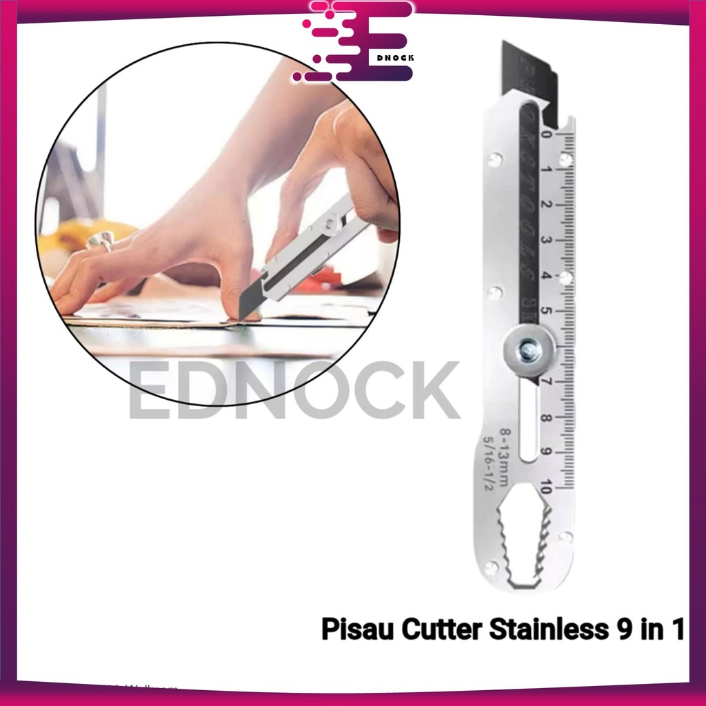 

Cutter Pisau Tajam Besar Kater Baja Stainless Anti Karat Bahan Kuat Tebal Bagus Multifungsi