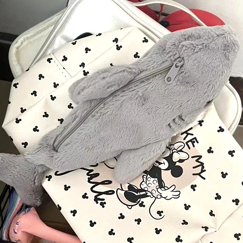 

New1pcs Cute Plush School Doll Back Shark Pencil Case To School Storage Bag Pen Bag Stationery Student Stationery