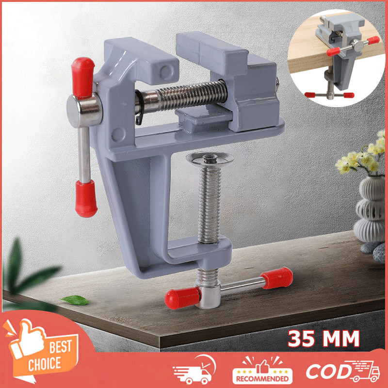 Penjepit Meja Table Vise Catok Meja Ragum Putar Mini Ragum Catok Meja Jepitan Kuat Table Kerajinan