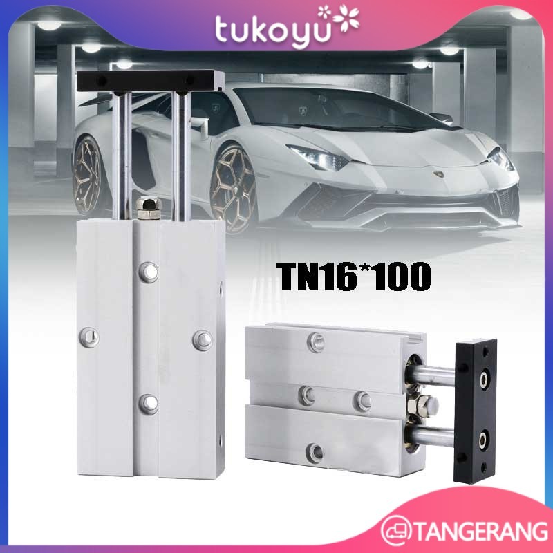 1 Pcs Pneumatic Cylinder Double Rod Double Acting TN16