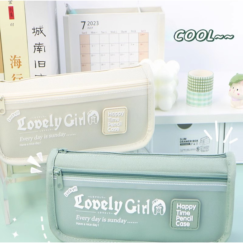 

Ready kotak pensil aesthetic Tas PenaTempat Pencil Tas Pensil tempat alat tulis kapasitas besar