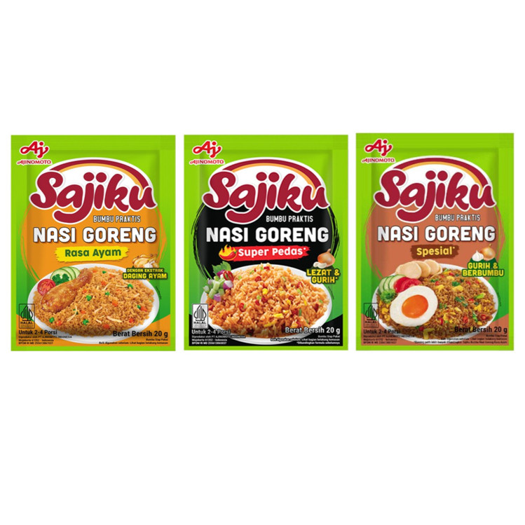 

✨ TOMOTOSTORE ✨ AJINOMOTO Sajiku Nasi Goreng Ayam | Super Pedas | Spesial 20 gr