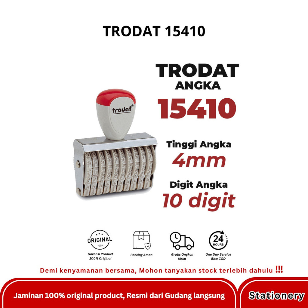 

STEMPEL ANGKA 10 DIGIT TRODAT 15410 - 4 MM