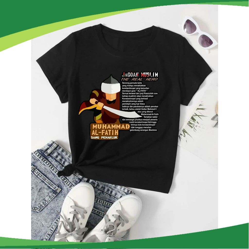 KL Kaos Tshirt Anak Muhammad AL Fatih Motif Muslim Islami Keren Unisex Usia 1-10 Thn Fashion Kids 07