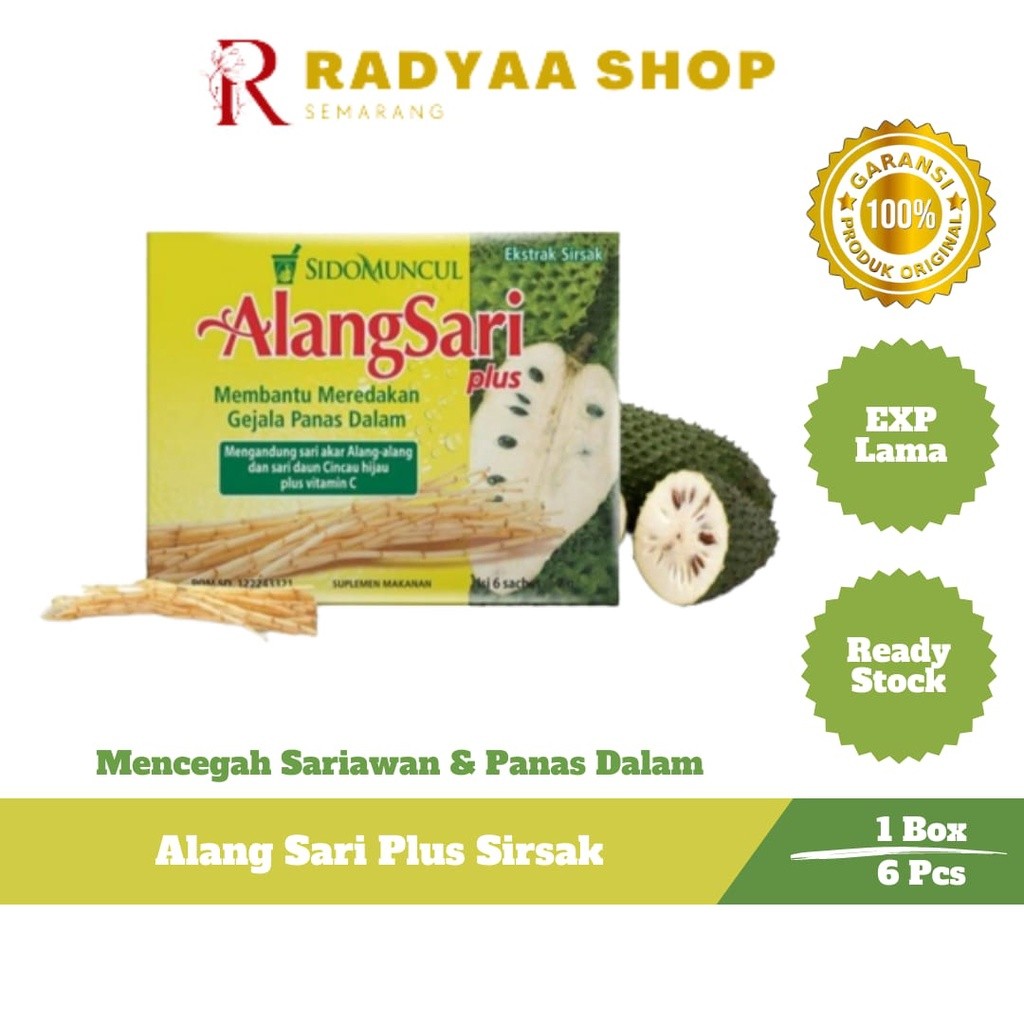 

Alang Sari Plus Sirsak 6's - Mencegah Sariawan Panas Dalam Reda