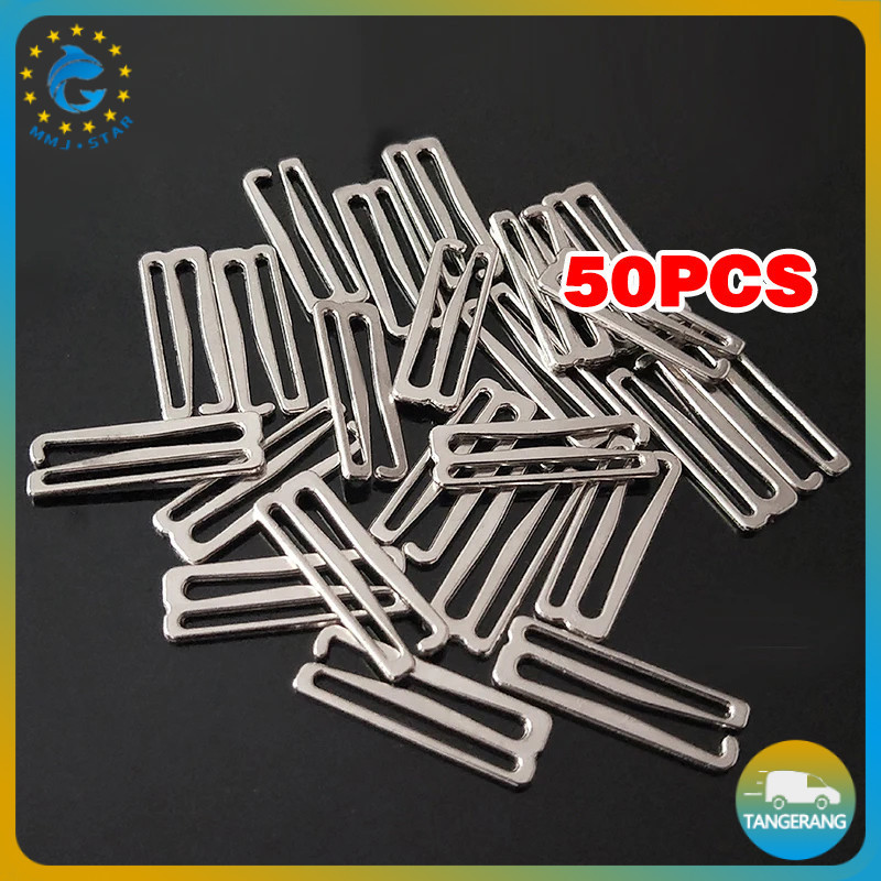 50PCS Ring Kait Bra Adjustable Pengait Bikini & Sambungan Tali BH Premium Anti Karat Tahan Lama