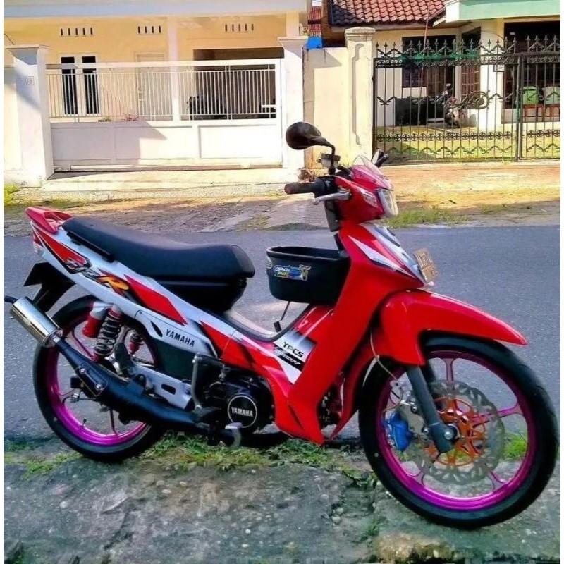 Striping lis sticker standar ORI yamaha fiz r fizr f1z r ardath 2001 2002 merah putih hitam putih