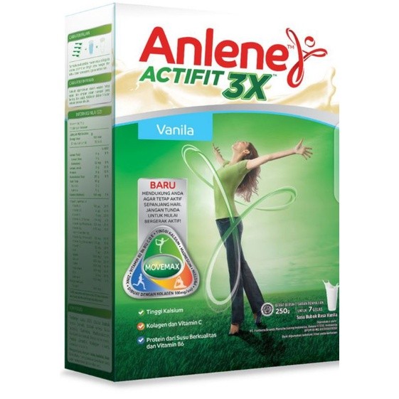 

anlene susu untuk tulang 250 gold/vanila