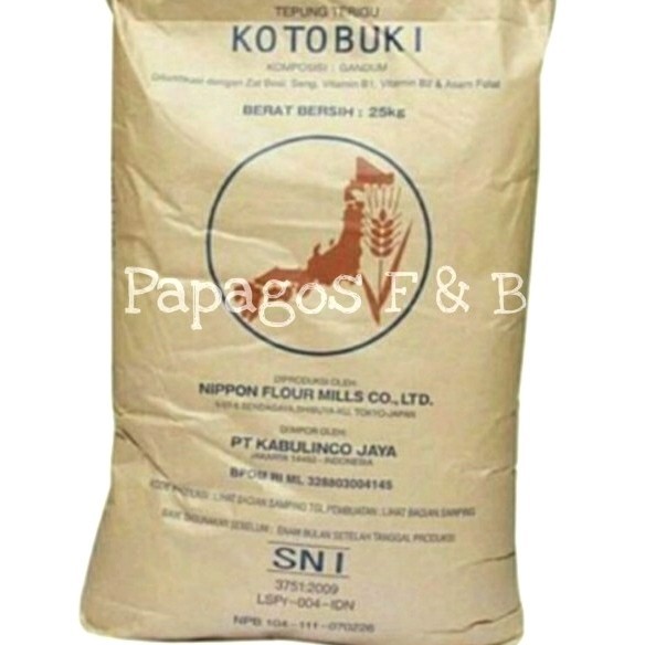 

Tepung Kotobuki Terigu Protein Rendah Jepang repack 1 kg / kilo
