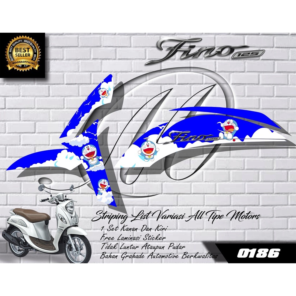 0186 Sticker List Variasi Yamaha MIO FINO - DECAL Stiping Yamaha FINO - Stiker List Variasi FINO 201