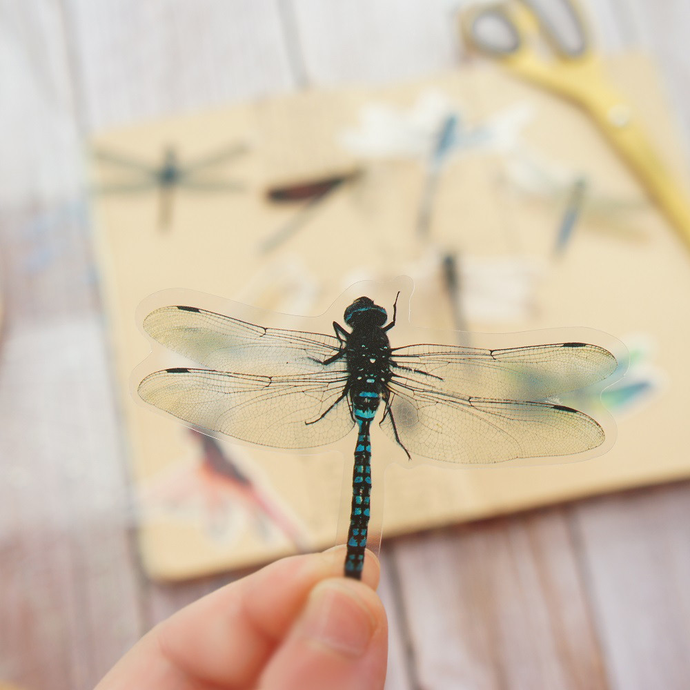 

28pcs Insect Theme Dragonflies In Summer Style PVC Sticker Scrapbooking DIY Gift Packing Label Decoration Tag