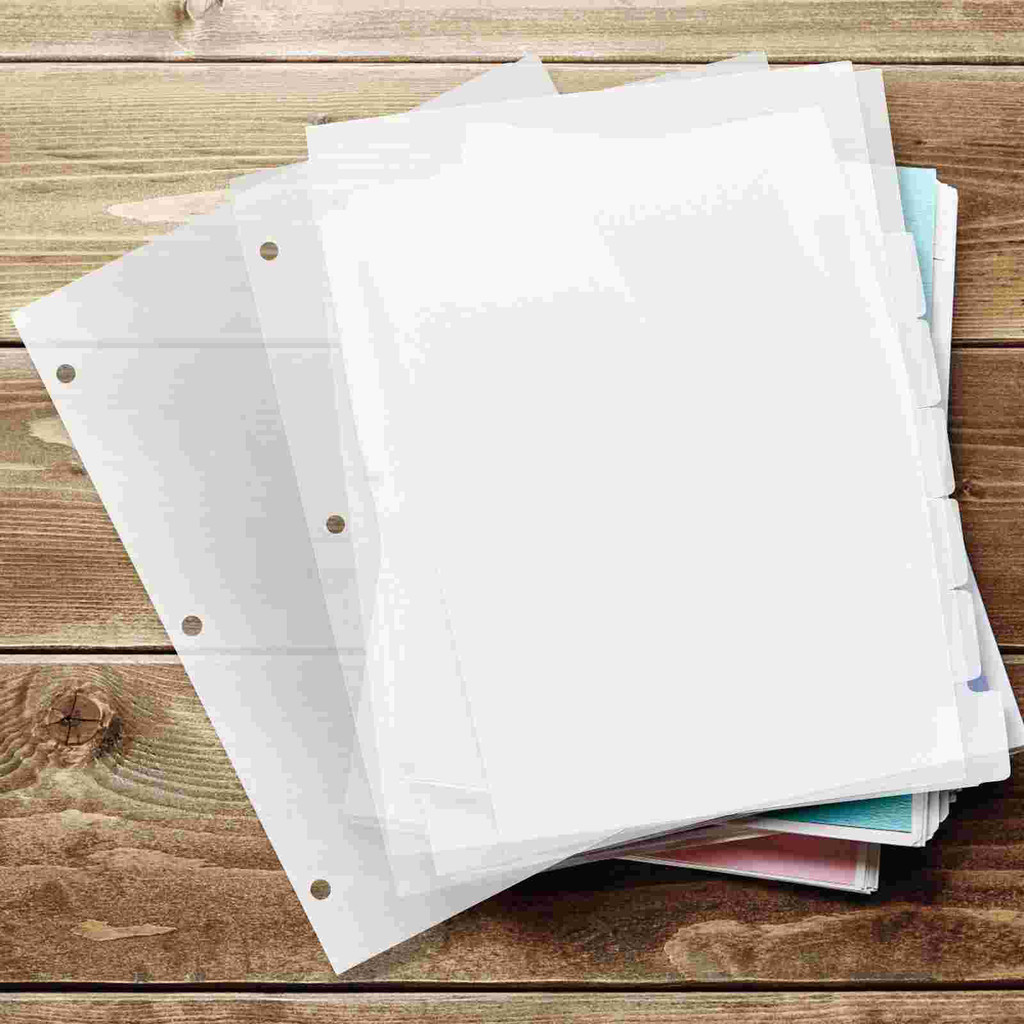

Separate Loose-leaf Book Notebook Dividers Tabs for 3 Rings Binder Replace Spiral-bound Frosted Pp with Kit Replacement