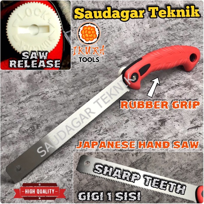 TERLARIS MOERAH ~ Gergaji Jepang Ryoba Double Edge Gergaji Kayu Bambu PVC Hand Saw Ryoba - GIGI 1 SI