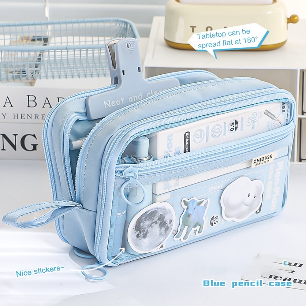 

[DOTDING] Kotak Pensil Transparan Tempat Pensil Berkapasitas Besar Pencil Case H503