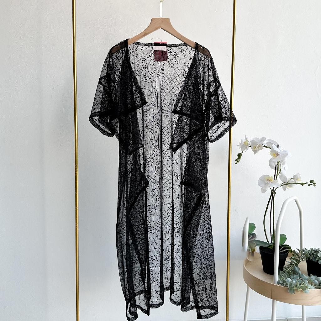 Emikoawa - Outer Lace Brukat Brokat Wanita Kondangan Luaran Blazer Atasan Wanita Pesta