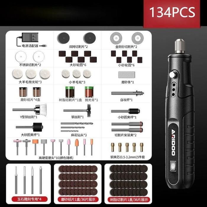 【COD,Kirim Sekarang】 [COD] SOARFLY Bor Mini Grinder Set Mesin Ukir Poles Gerinda Listrik Alat Ukir G