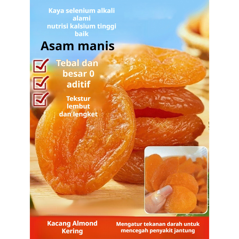

❤️Beli 1 gratis 2❤️【COD】Buah Aprikot Kering / Dried Apricot 250/100g /Apricot Kering Premium Organic Paradise/Aprikot dikeringkan/Aprikot merah tanpa biji yang dikeringkan beku 250g/aprikot merah tanpa biji yang ditambahkan