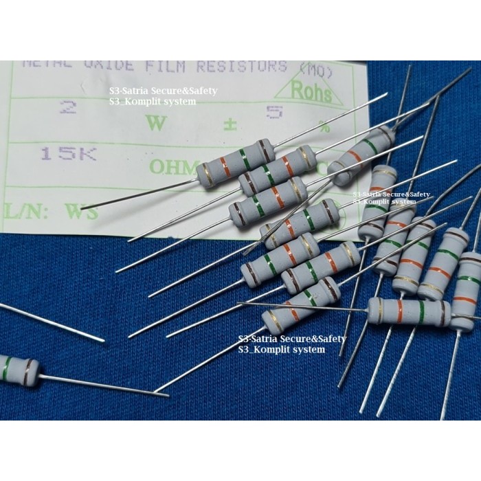 R 2W 15K ohm Resistor 2watt R2W 2 watt 15Kohm 2W15K