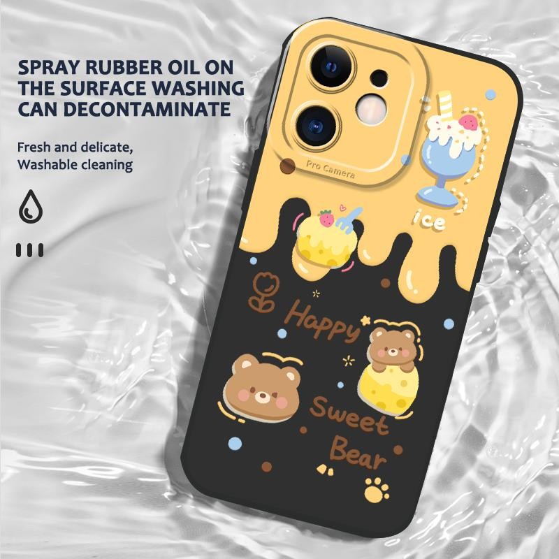 Softcase For Infinix Hot 10 Play Hot 10 Hot 10S Hot 9 Play Smart 5 Smart 6 Simple Little Bear Honey 