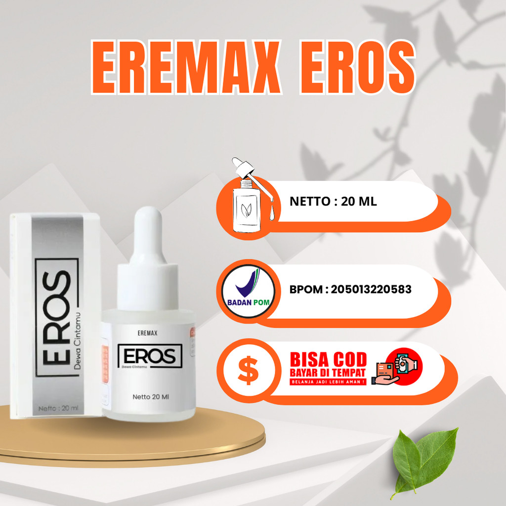 [ Eremax Eros ] Serum Tetes Pria Perkasa Original Asli