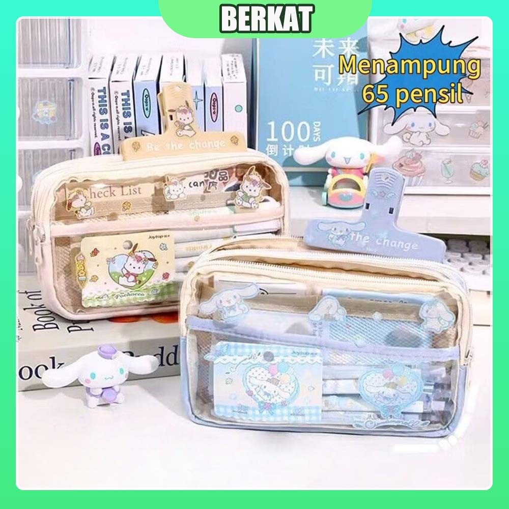 

Tempat Pensil Cinnamoroll Baru Anime Penyimpanan Alat Tulis Siswa Perlengkapan Sekolah Pensil Dua Sisi Bernilai Tinggi Kapasitas Besar Kotak Alat Tulis Multifungsi