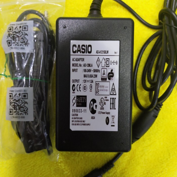 AC adaptor charger keyboard CASIO series WK ORI