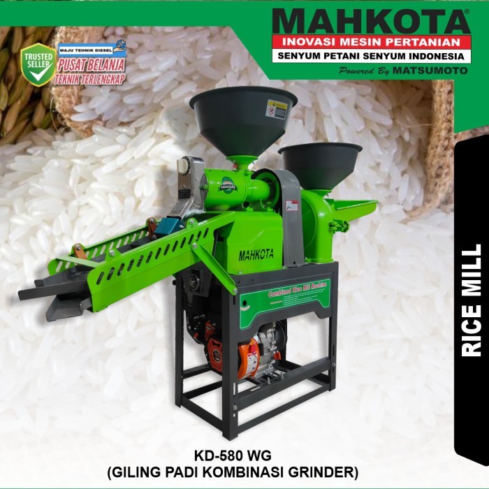 

Mesin Giling Gilingan Padi dan Penepung Tepung Mahkota KD 580WG - TANPA MESIN