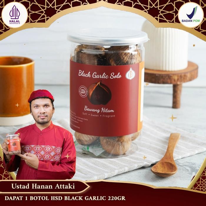 

Ready Bawang Hitam HSD 220 Gr Premium Spices Qc, 1 Botol - Asam Manis Unik - Black