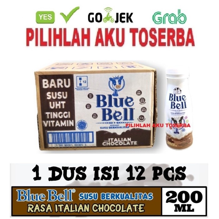 

BLUE BELL Susu Italian Chocolate 200 ml - ( HARGA 1 DUS ISI 12 )
